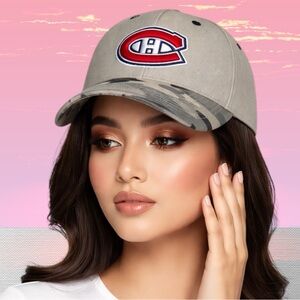 ✅Adult | Montreal Canadiens Camo Logo Hat